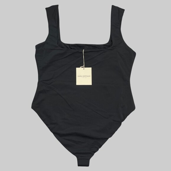 NWT Mara Hoffman Persephone One Piece Swimsuit Womens XL Black Square Neckline - Picture 8 of 14